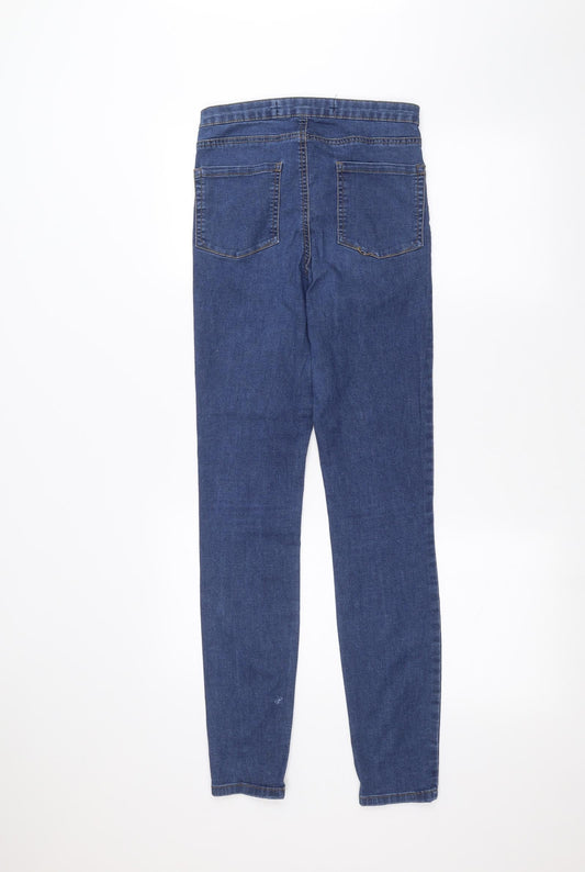 Denim & Co. Womens Blue  Denim Skinny Jeans Size 10 L29 in