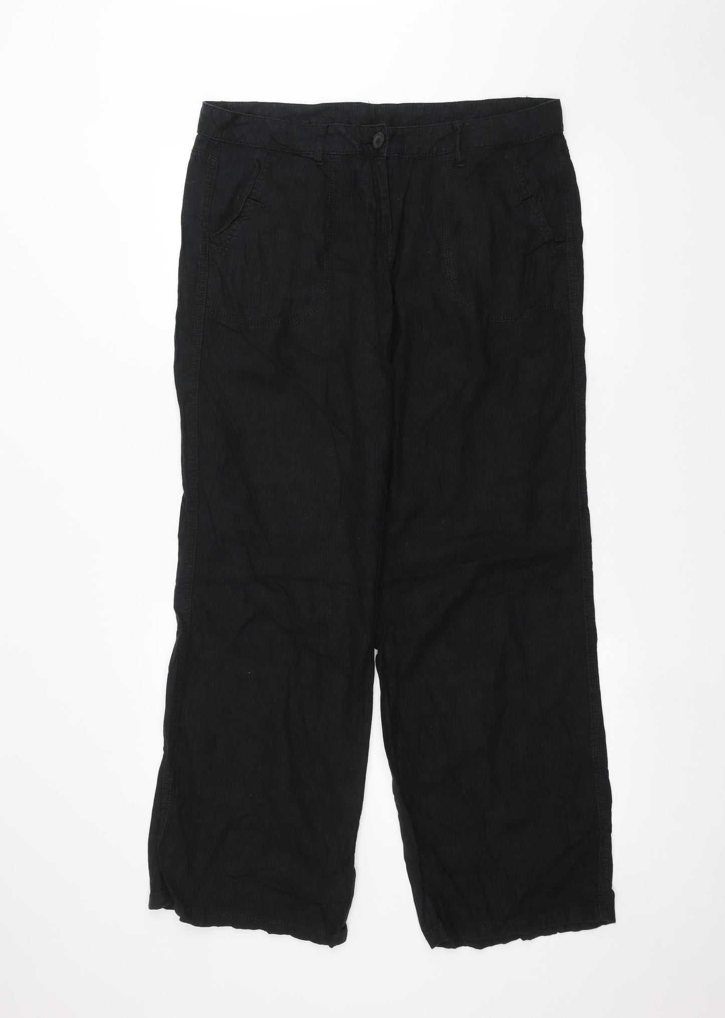 Preworn Womens Black   Trousers  Size 36 in L29 in