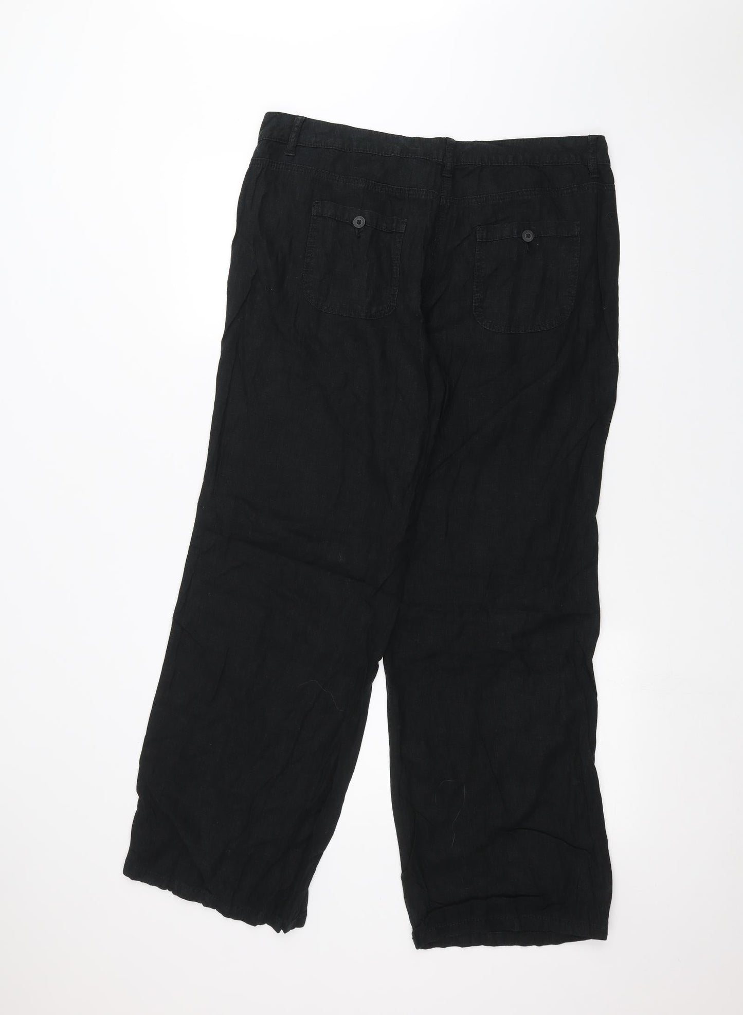 Preworn Womens Black   Trousers  Size 36 in L29 in