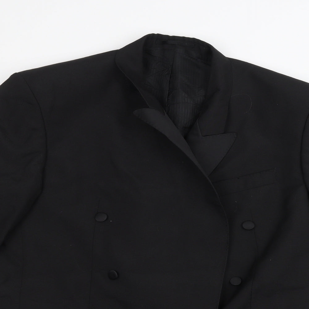 Preworn Mens Black   Jacket Suit Jacket Size 40