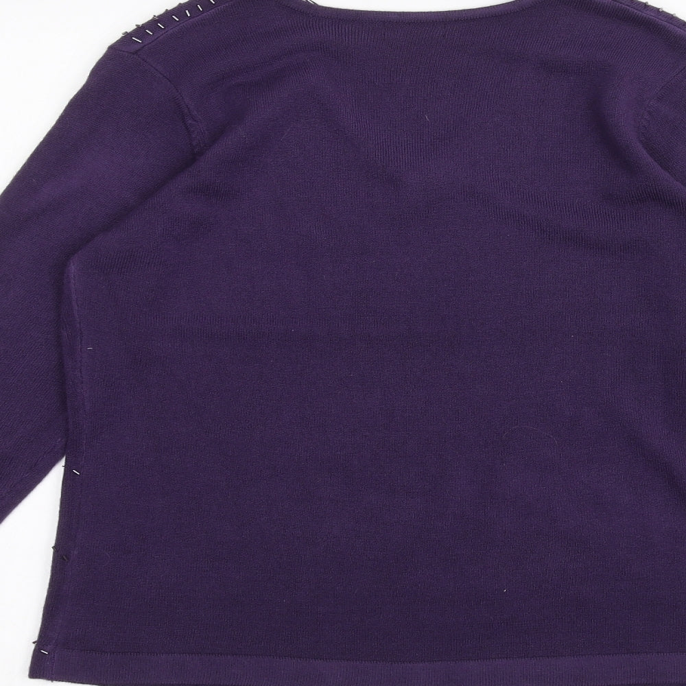 BM Womens Purple   Pullover Jumper Size S