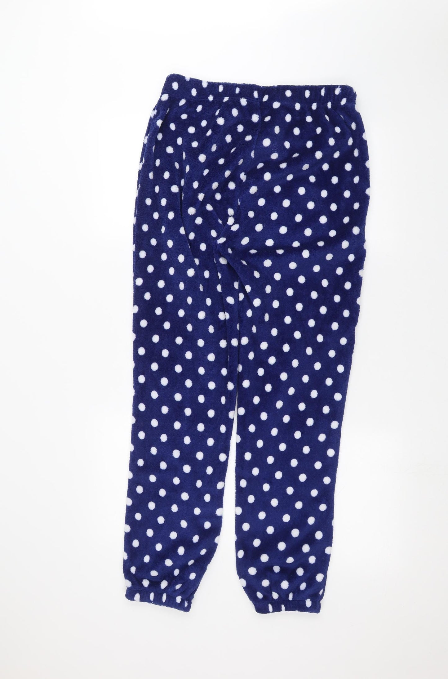 Preworn Womens Blue Polka Dot  Trousers  Size 12 L26 in