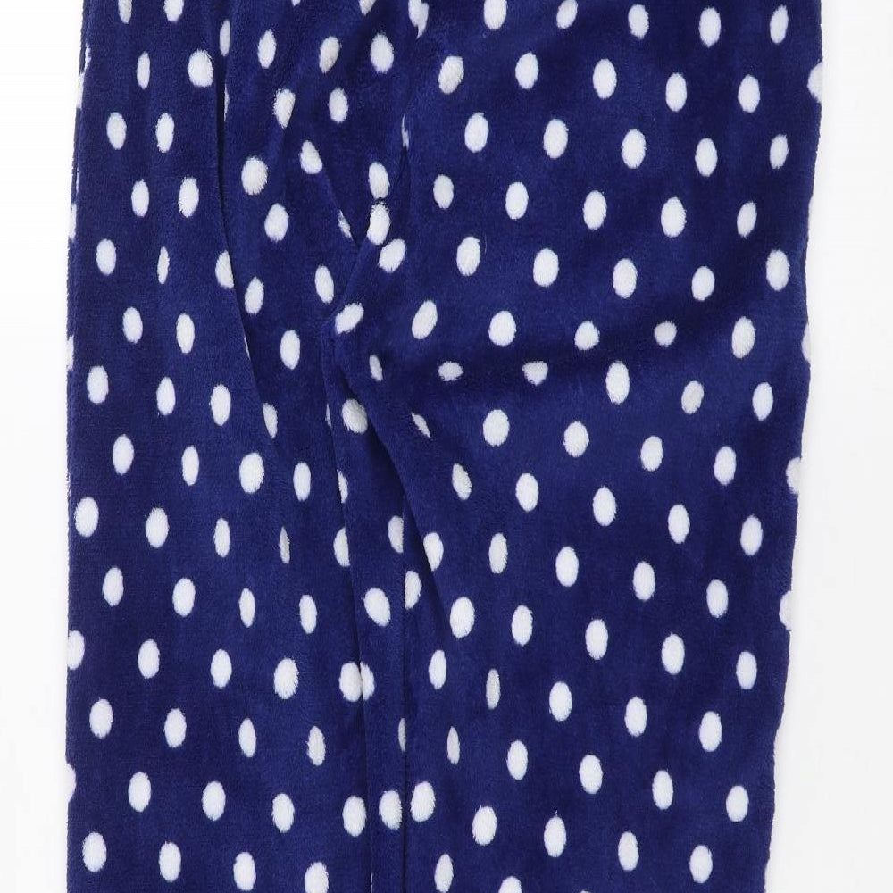 Preworn Womens Blue Polka Dot  Trousers  Size 12 L26 in