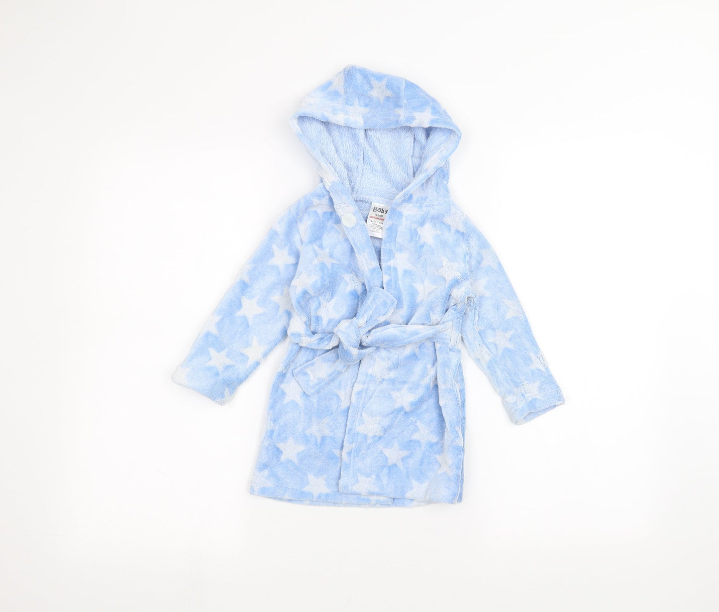 Baby Baby Black Solid  Babydoll Robe Size 12-18 Months