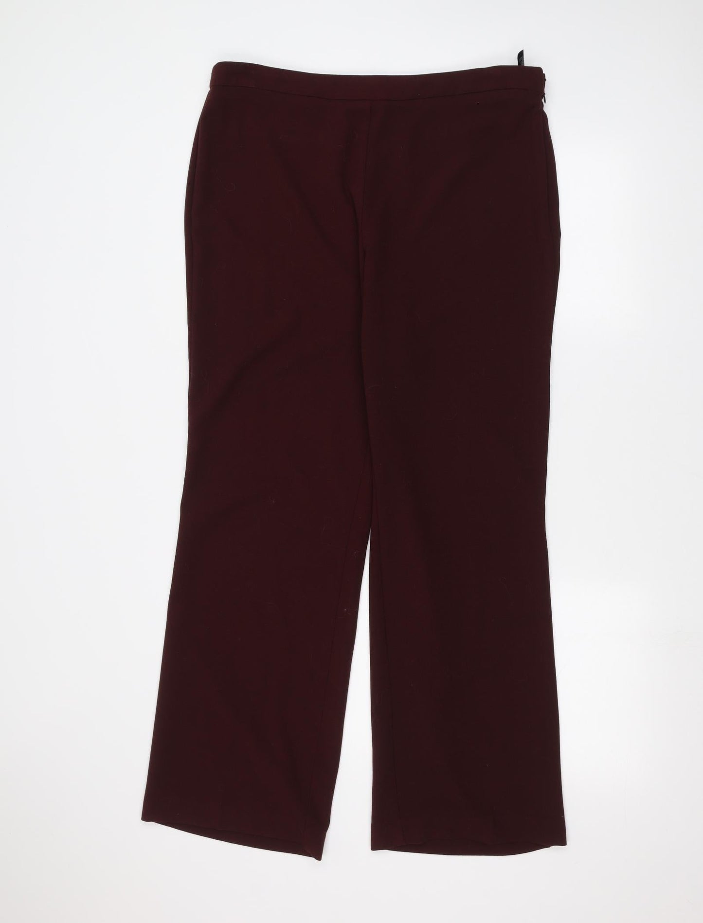 Marks and Spencer Womens Red   Trousers  Size 16 L26 in