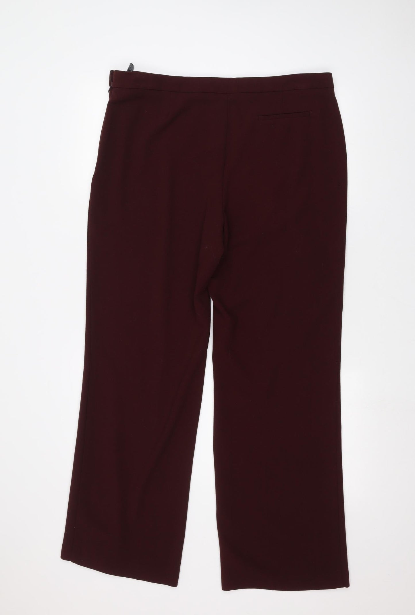 Marks and Spencer Womens Red   Trousers  Size 16 L26 in