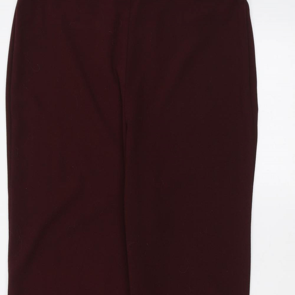 Marks and Spencer Womens Red   Trousers  Size 16 L26 in