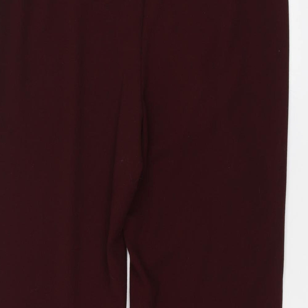 Marks and Spencer Womens Red   Trousers  Size 16 L26 in