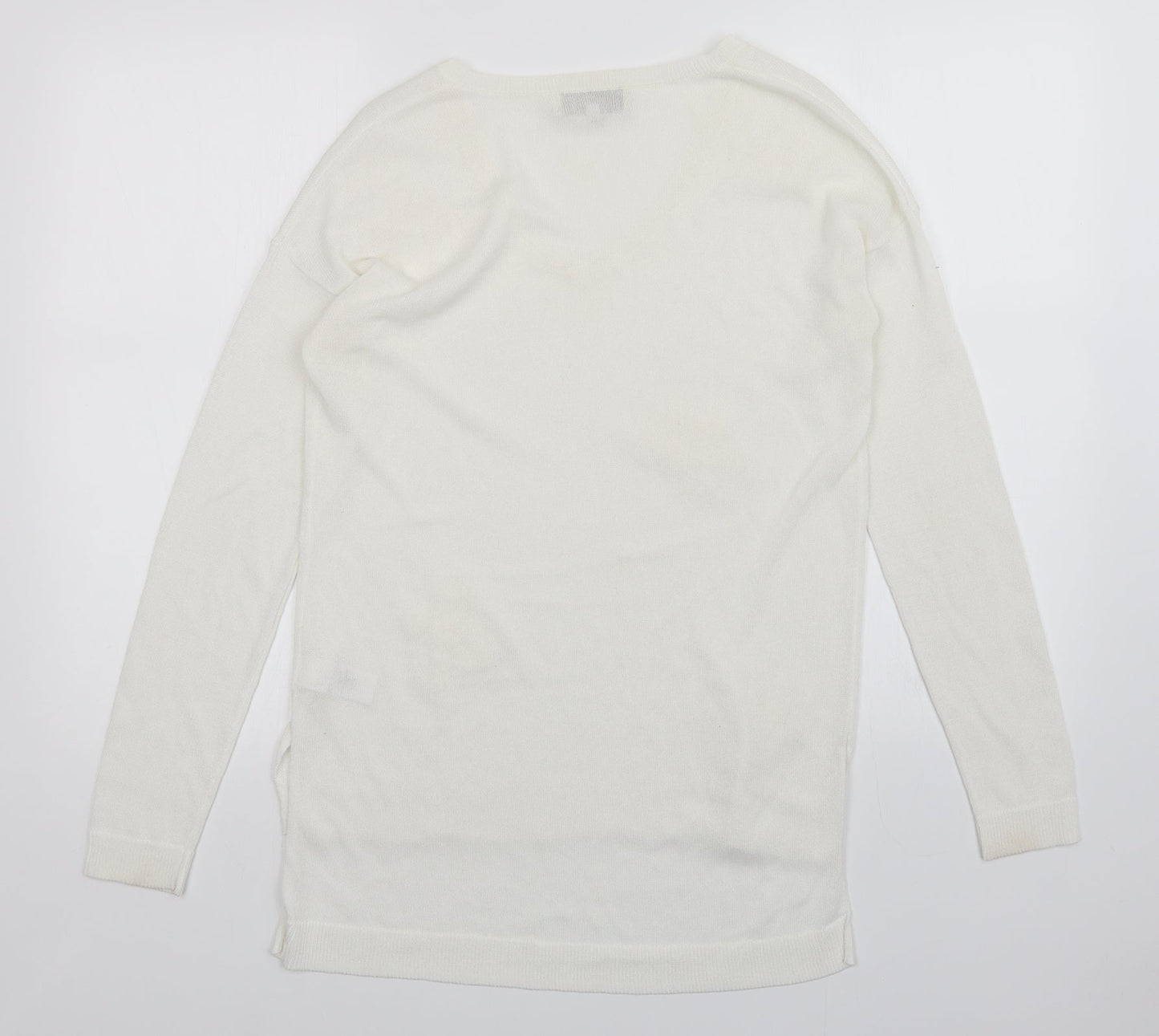 NEXT Womens White   Pullover Jumper Size 8