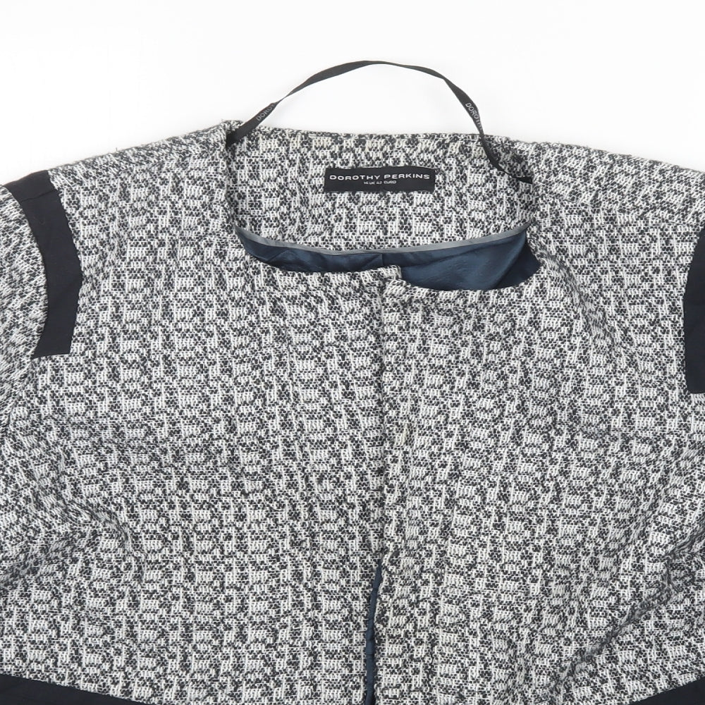 Dorothy Perkins Womens Grey   Shrug Jumper Size 14