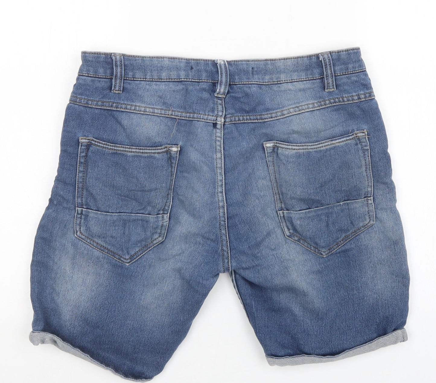 Preworn Womens Blue   Cut-Off Shorts Size S