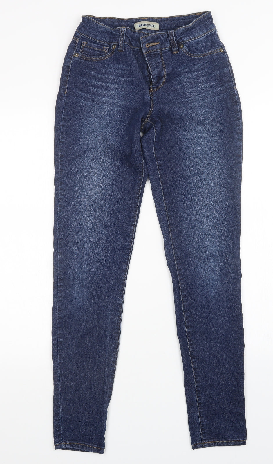 Blue Spice Womens Blue   Skinny Jeans Size M L31 in