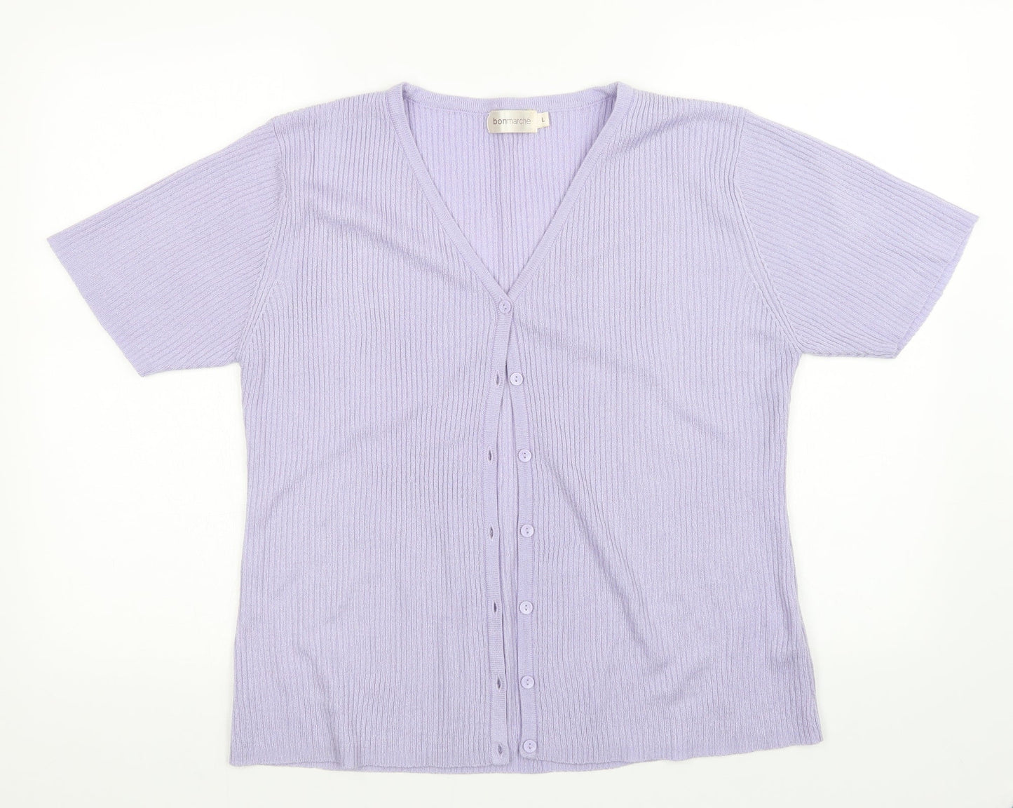 Bonmarché Womens Purple   Cardigan Jumper Size L