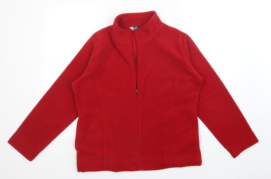 BlE Womens Red   Full Zip Sweatshirt Size M