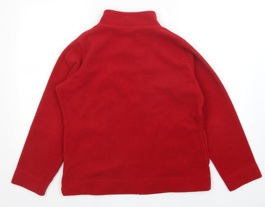 BlE Womens Red   Full Zip Sweatshirt Size M