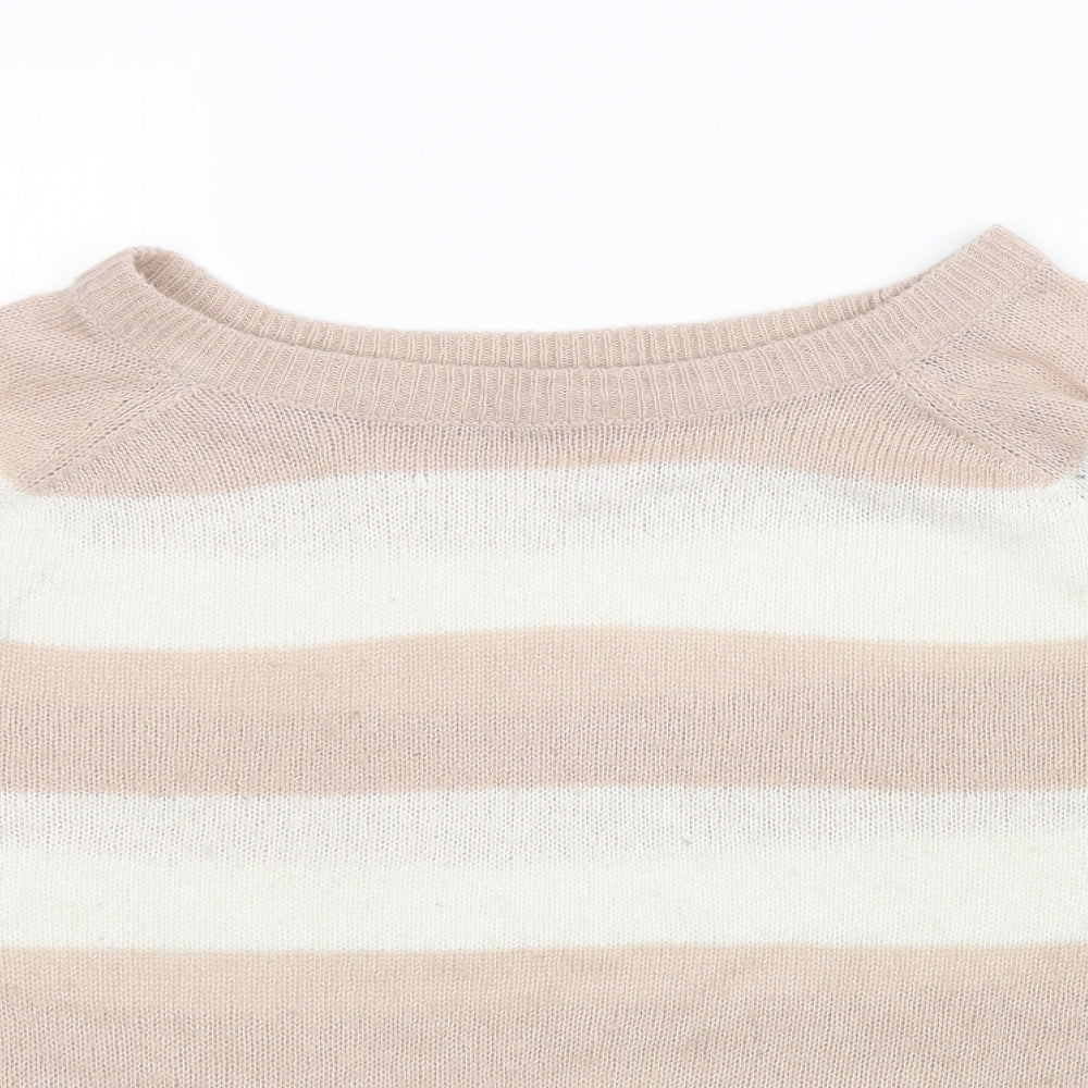 Internacionale Womens Multicoloured Striped  Pullover Jumper Size 16
