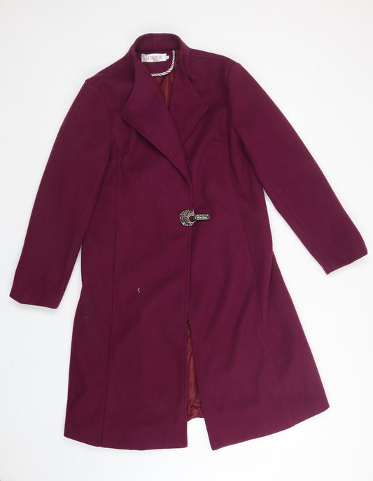 Preworn Womens Purple   Overcoat Coat