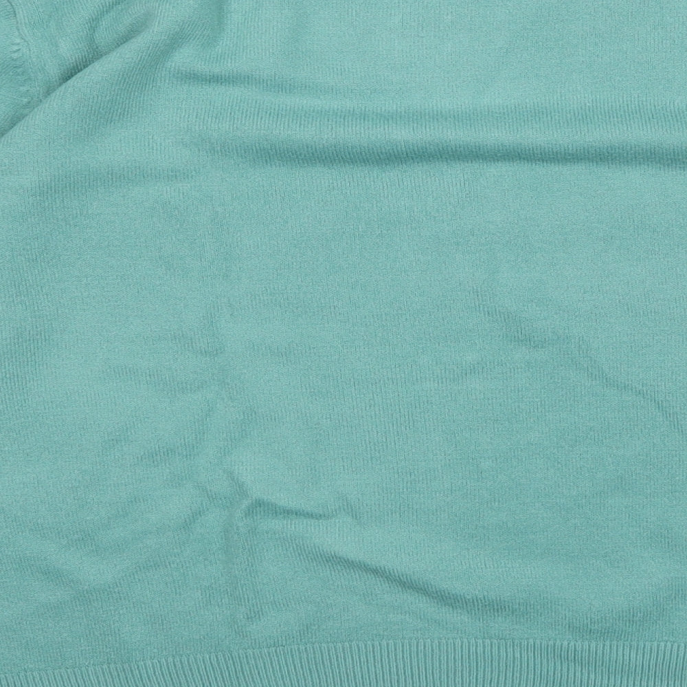 pure & Natural Womens Green   Pullover Jumper Size 14