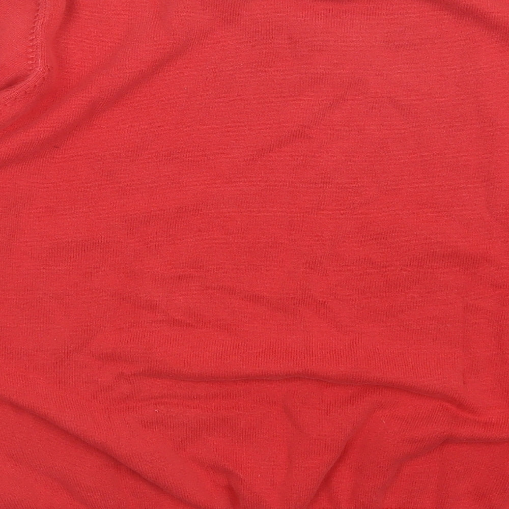 M&S Boys Red   Pullover Jumper Size 15-16 Years