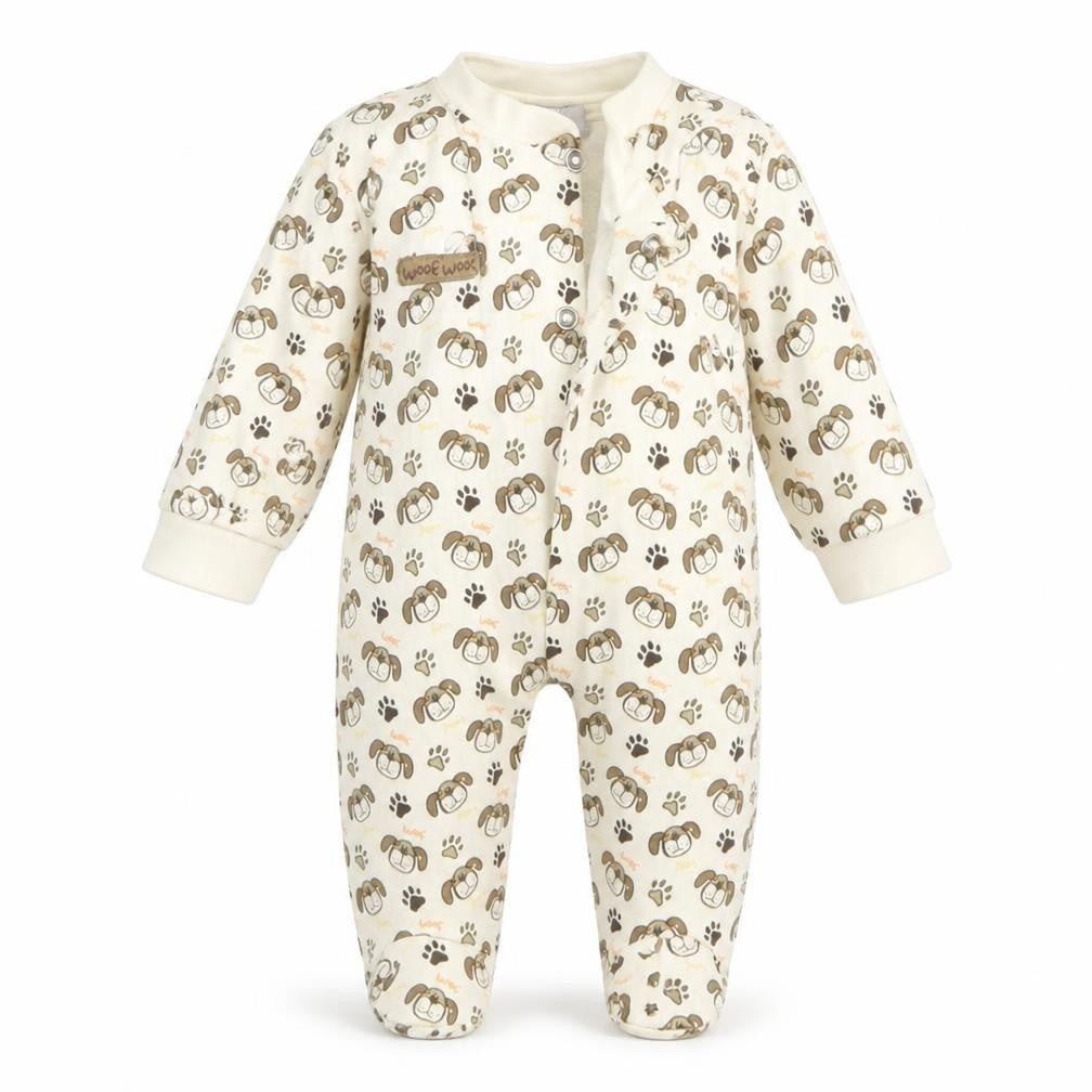 Mini Mints Boys Multicoloured Animal Print   One-Piece Size 3-6 Months