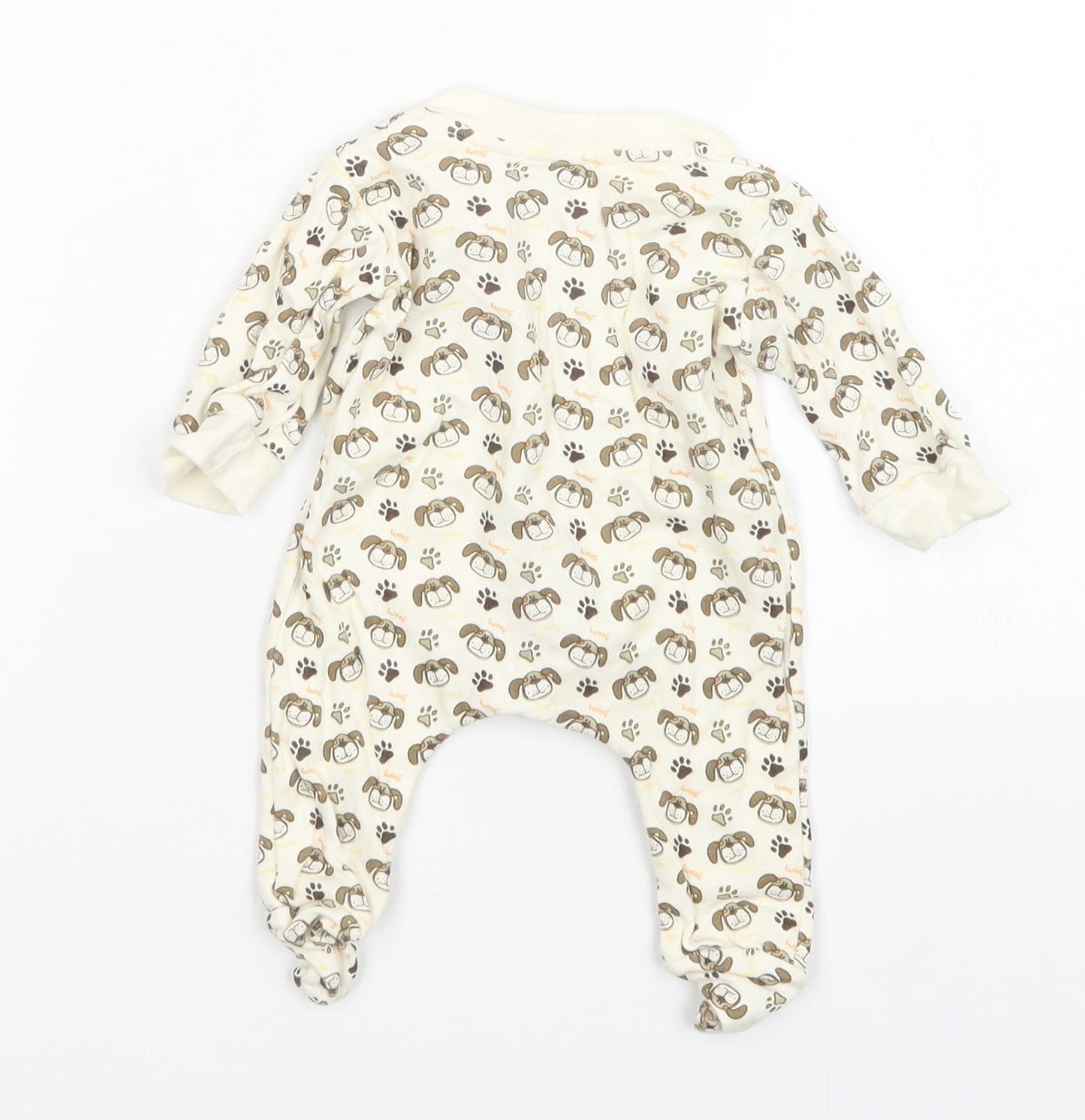 Mini Mints Boys Multicoloured Animal Print   One-Piece Size 3-6 Months