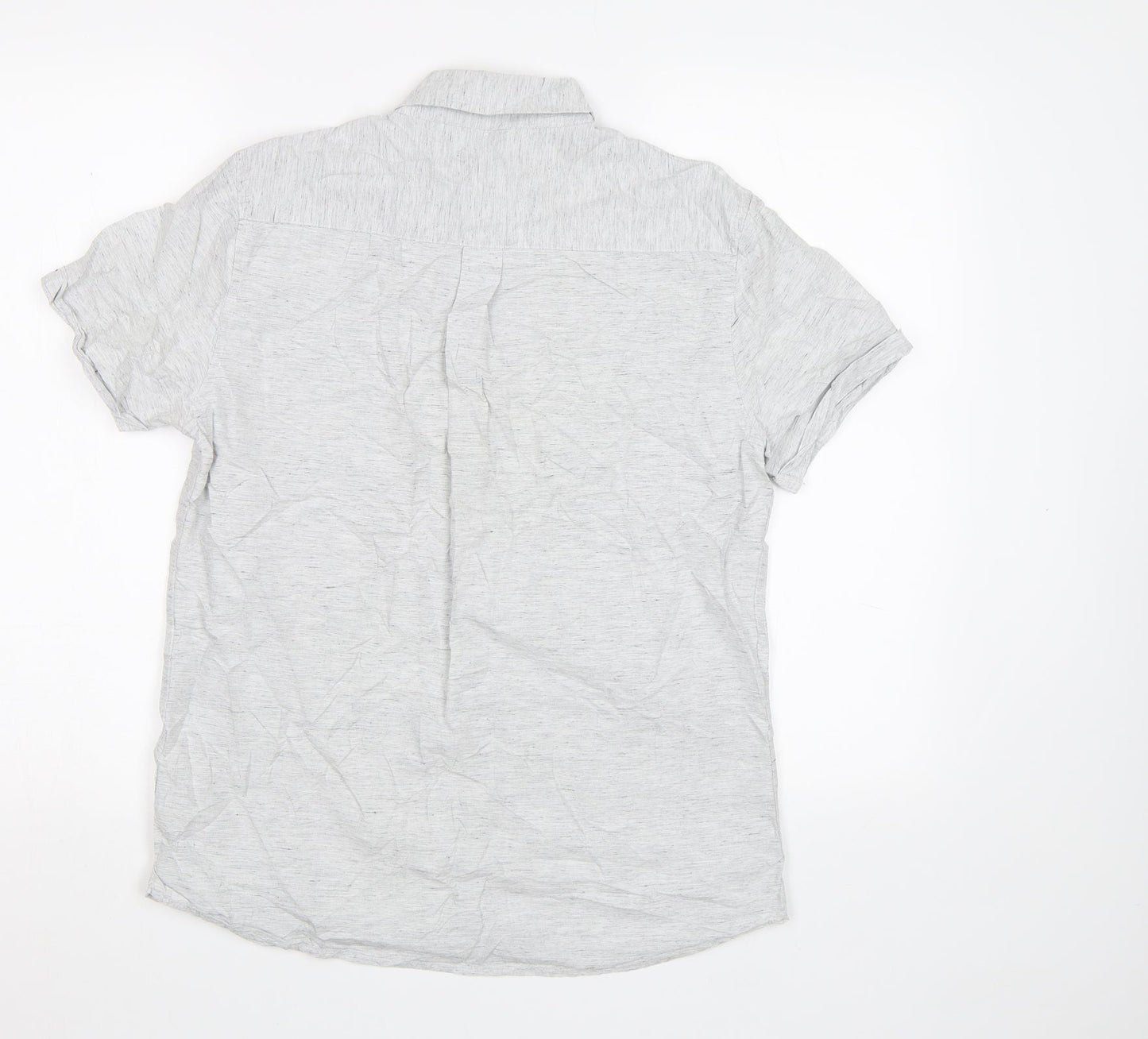 Larsson & Co Mens Beige    Button-Up Size S