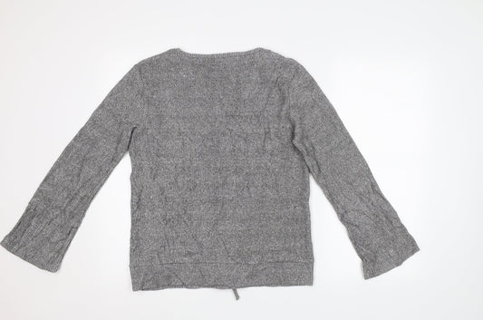 Jeff&Co Womens Grey   Pullover Sweatshirt Size 8