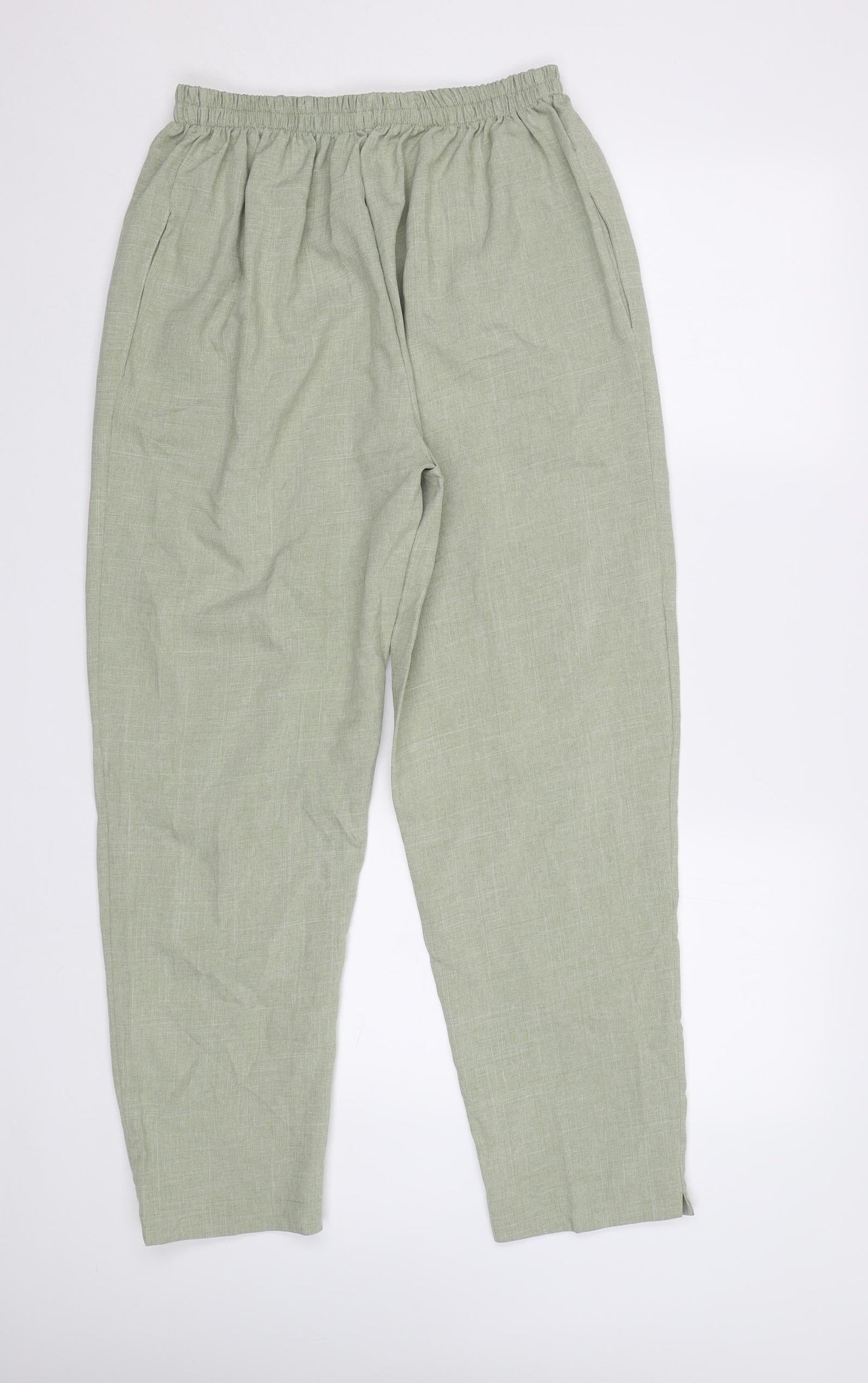Preworn Womens Green   Trousers  Size 12 L27 in - Elastic Waist Band