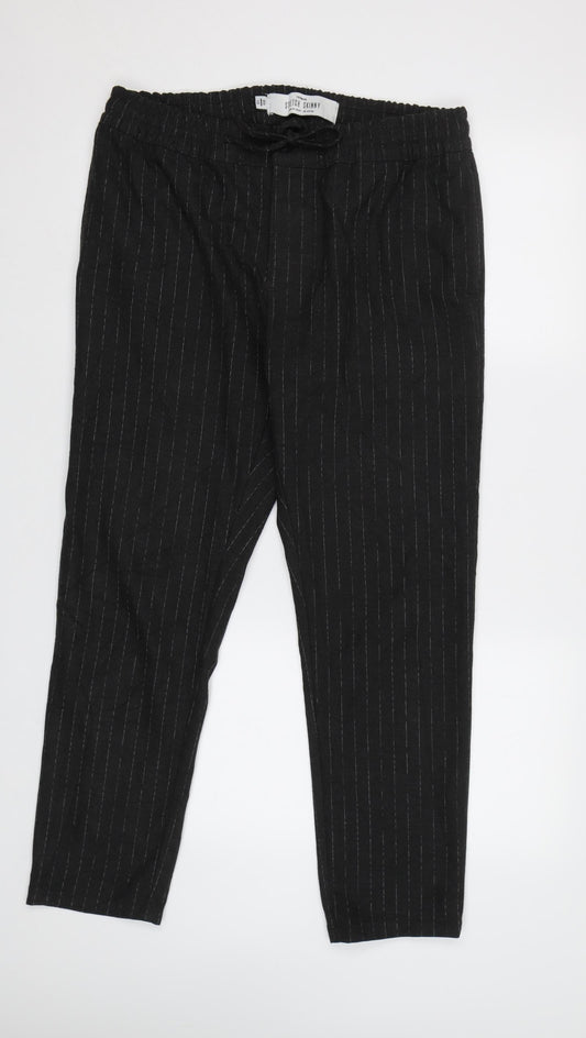 Topman Mens Grey Striped  Trousers  Size 32 L32 in
