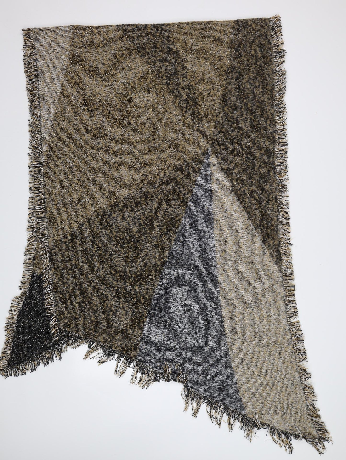 Preworn Womens Brown Geometric   Shawl/Wrap