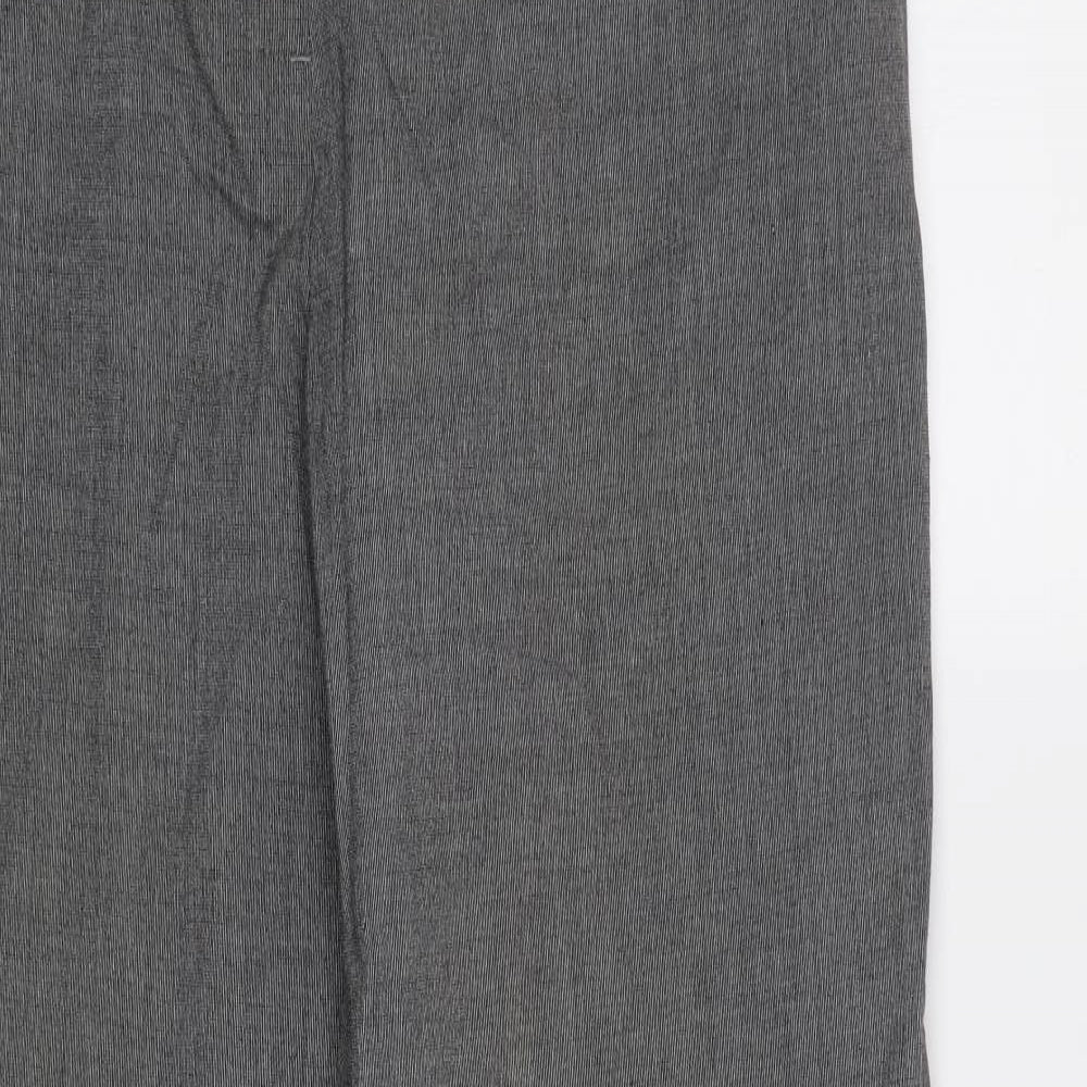 M&S Womens Grey   Dress Pants Trousers Size 16 L31 in