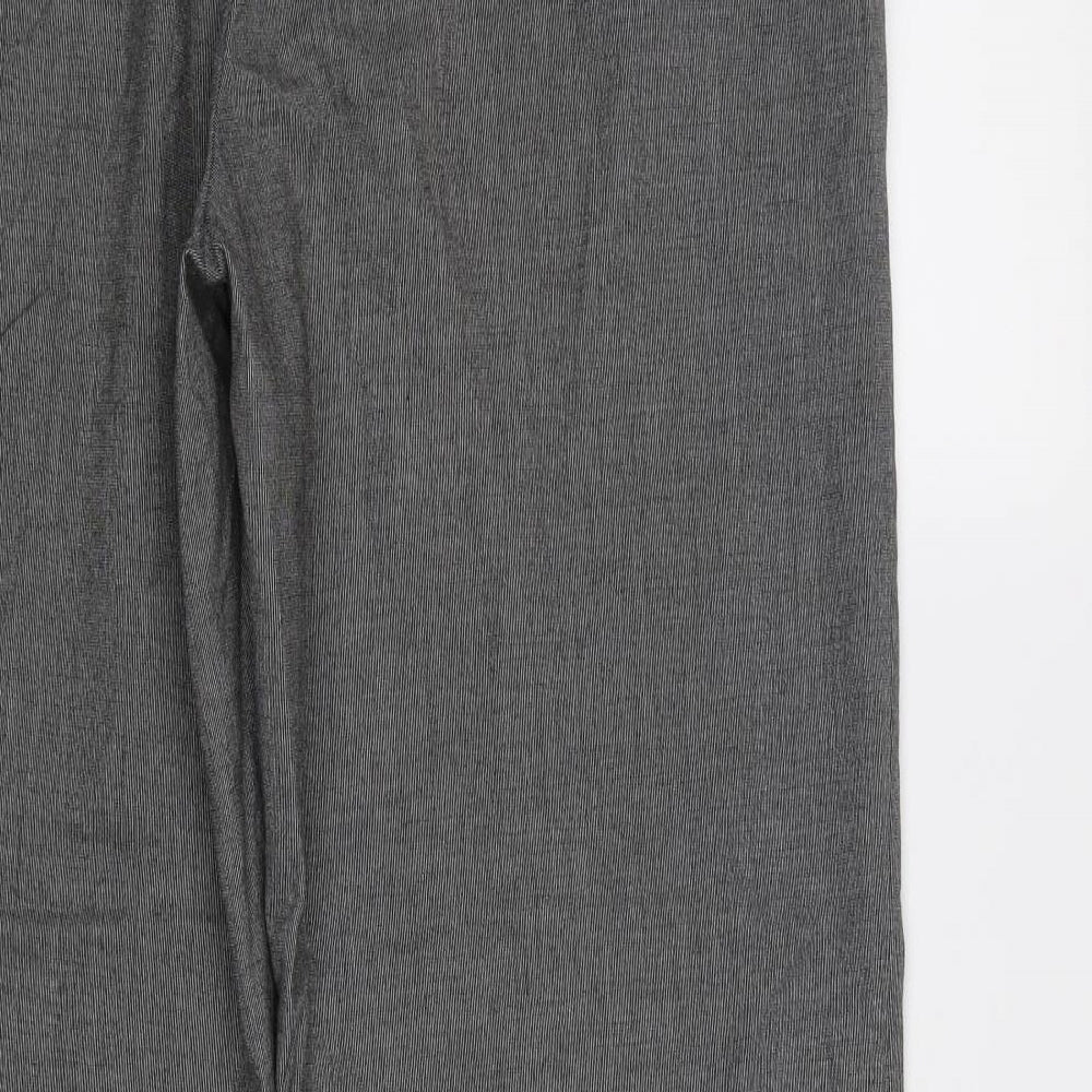 M&S Womens Grey   Dress Pants Trousers Size 16 L31 in