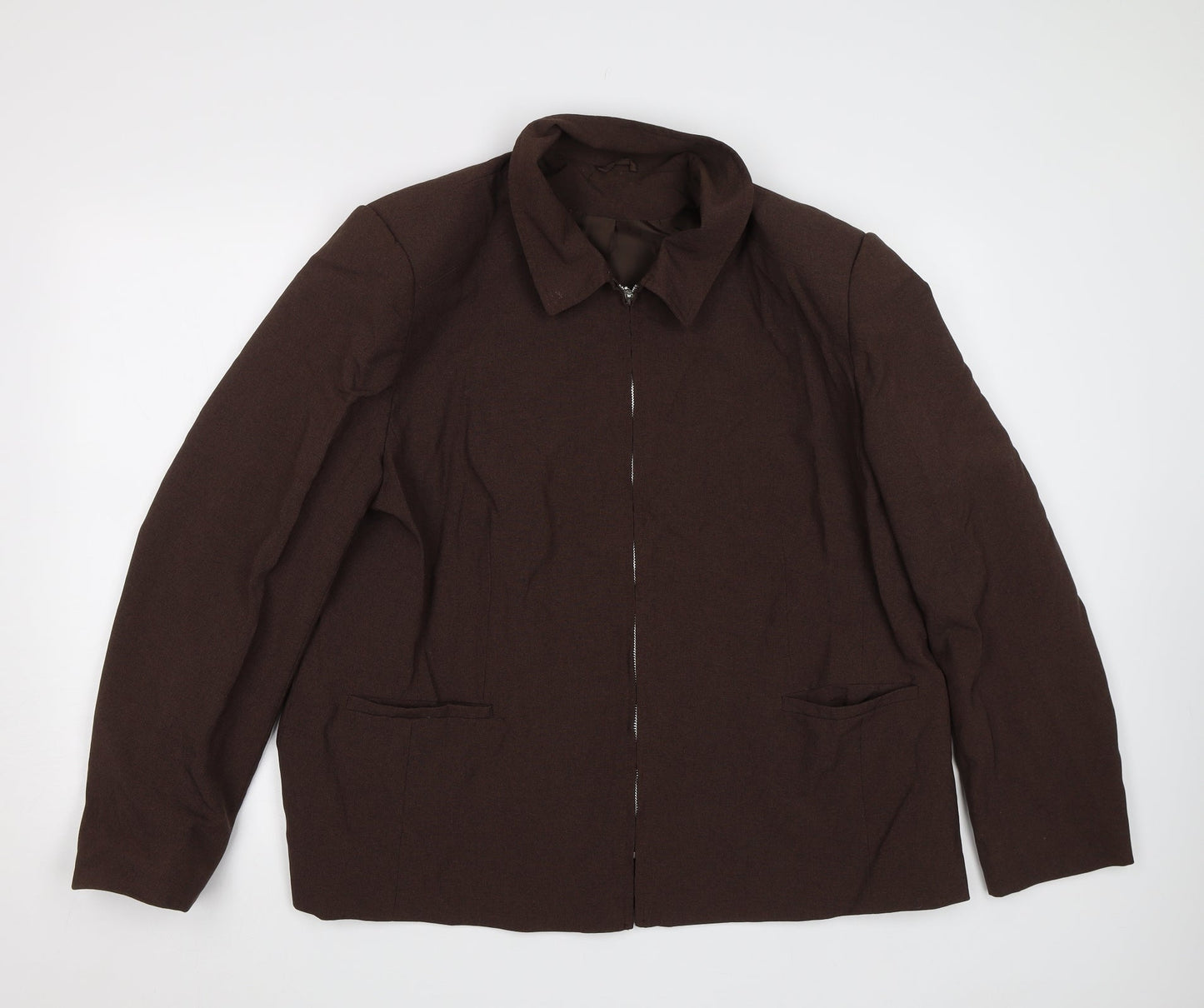 Bonmarché Womens Brown   Overcoat Coat Size 20