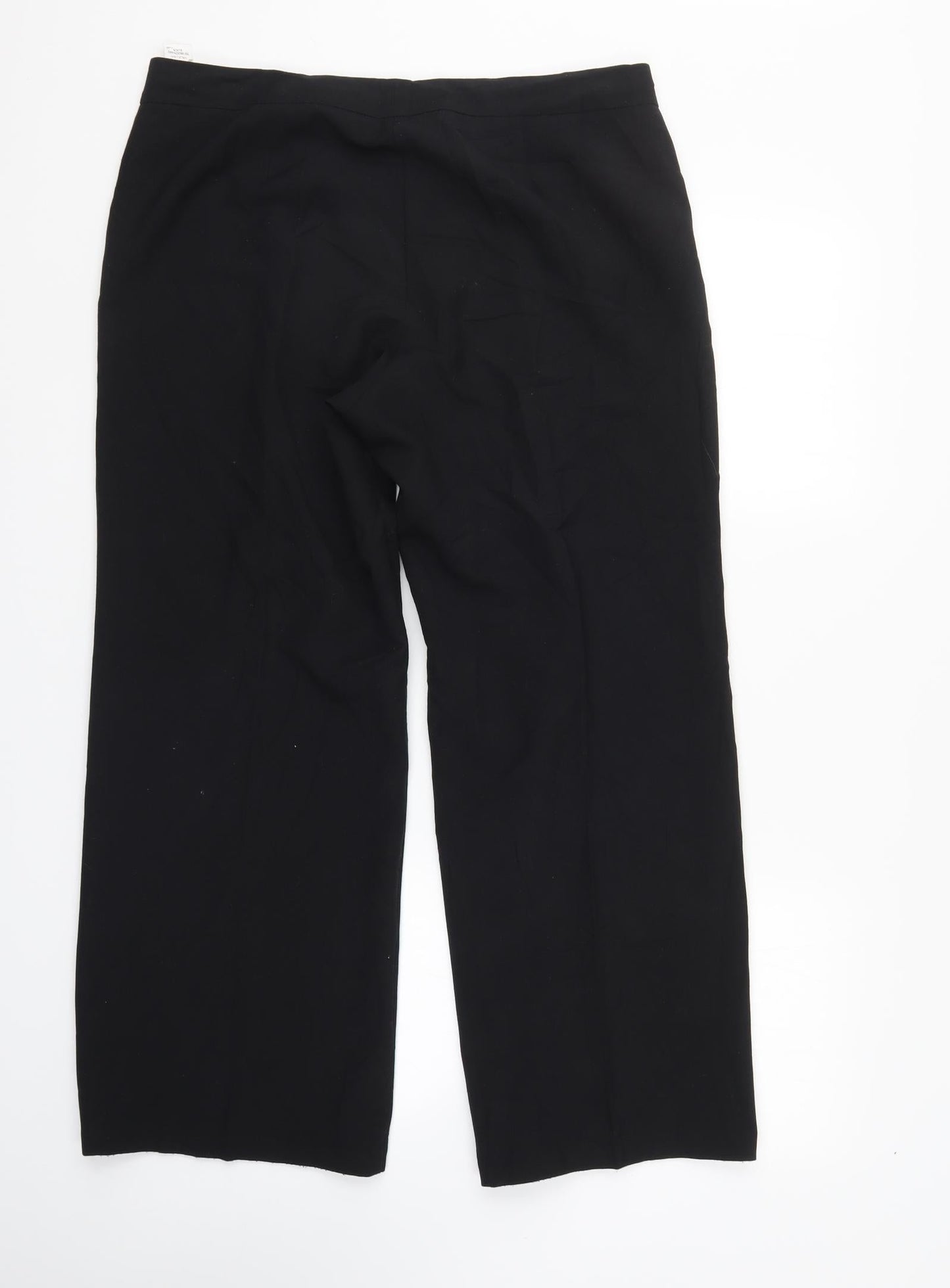 M&S Womens Black   Trousers  Size 14 L27 in