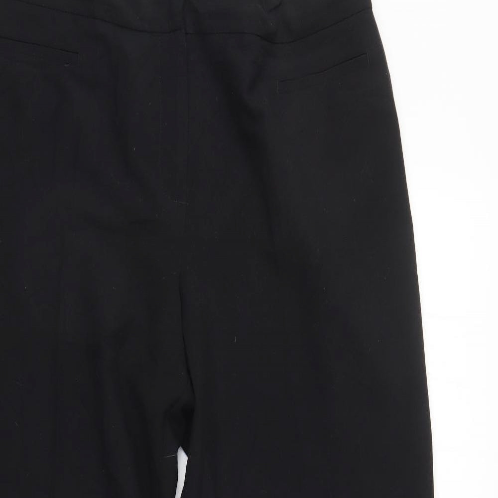 M&S Womens Black   Trousers  Size 14 L27 in
