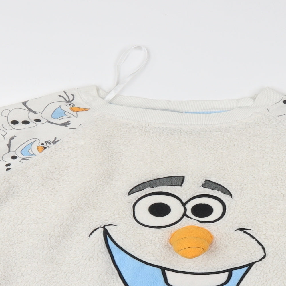 Disney Womens White   Pullover Jumper Size 14