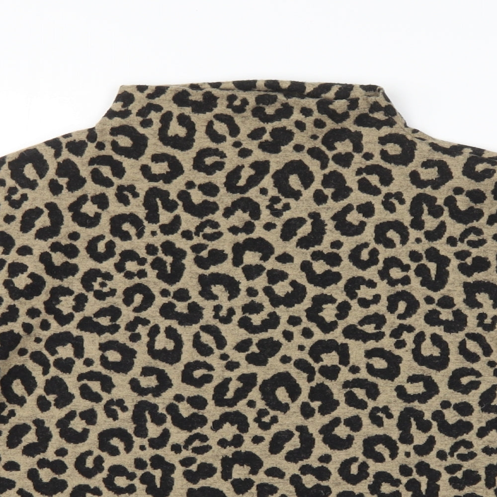 M&S Womens Multicoloured Animal Print  Pullover Jumper Size 10