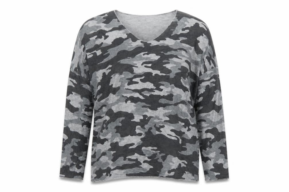 Apricot Womens Multicoloured Camouflage  Pullover Jumper Size S
