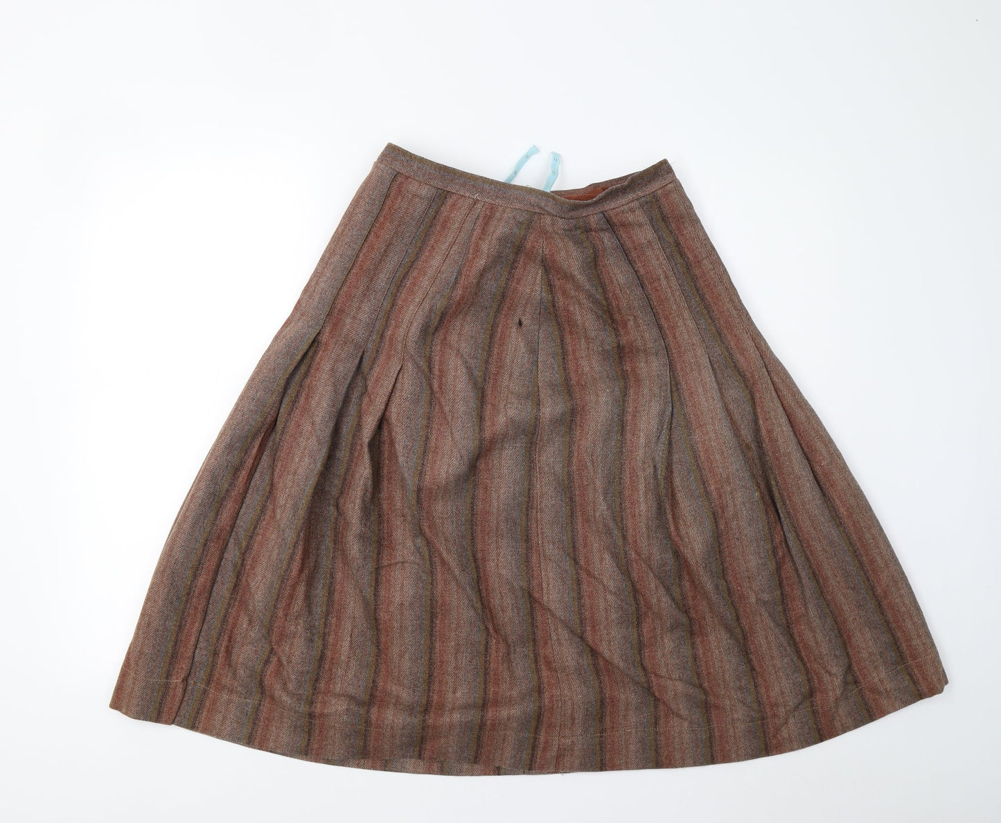 Preworn Womens Multicoloured  Tweed Pleated Skirt Size 14