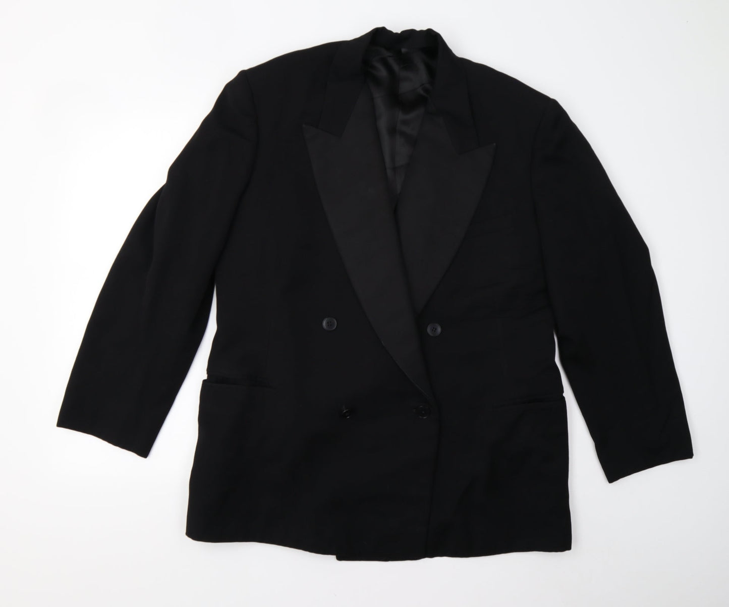 Preworn Mens Black   Jacket Suit Jacket Size 42