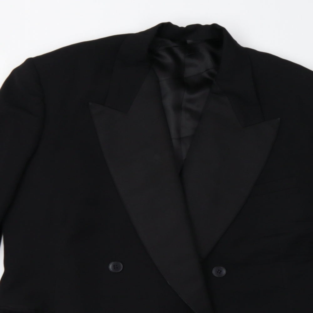 Preworn Mens Black   Jacket Suit Jacket Size 42