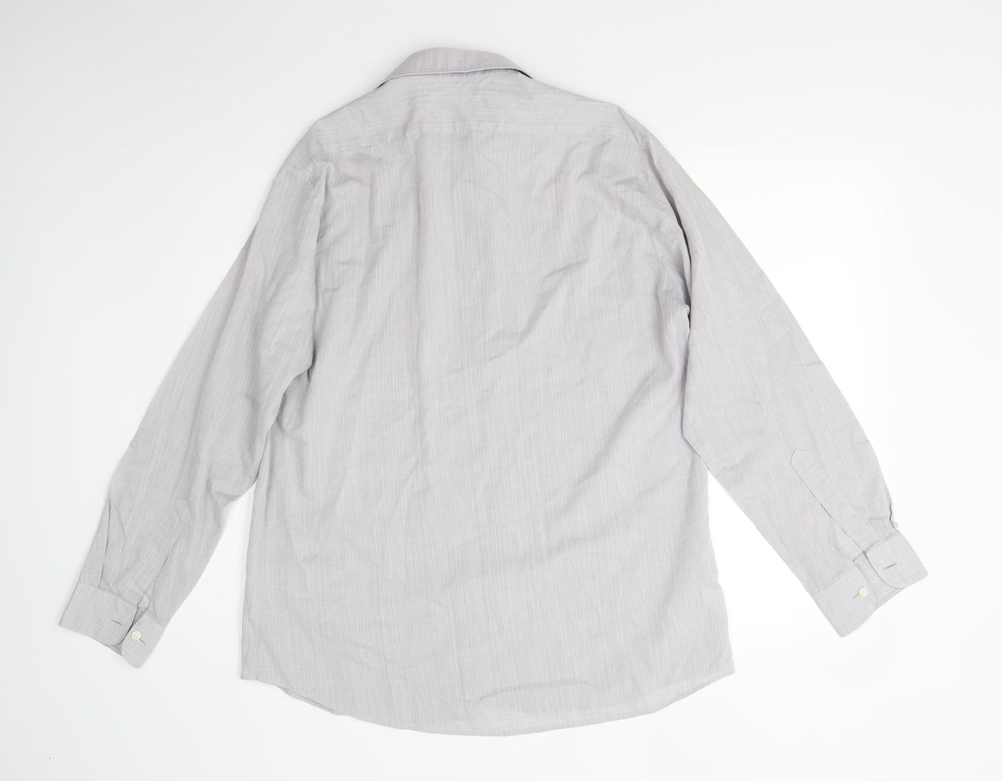 M&S Mens Grey    Button-Up Size 15.5