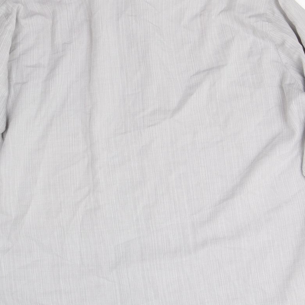 M&S Mens Grey    Button-Up Size 15.5