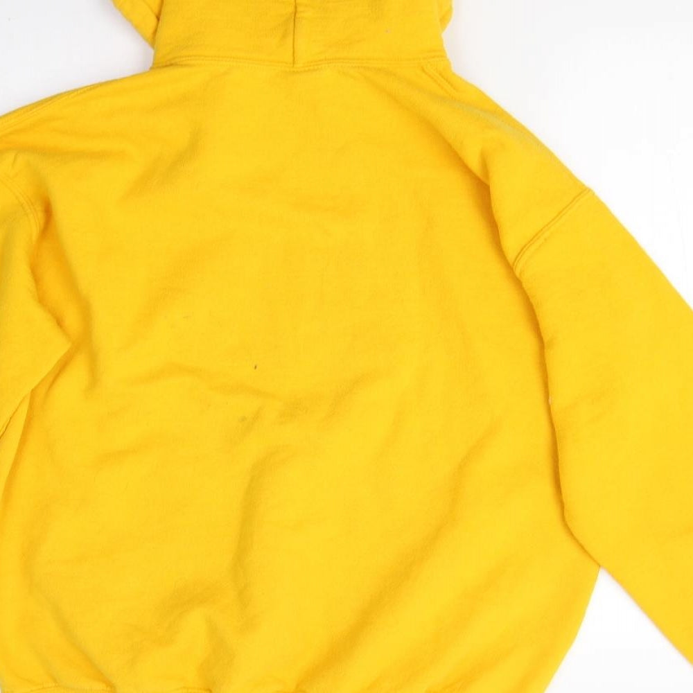 Gildan Womens Yellow   Pullover Jumper Size M