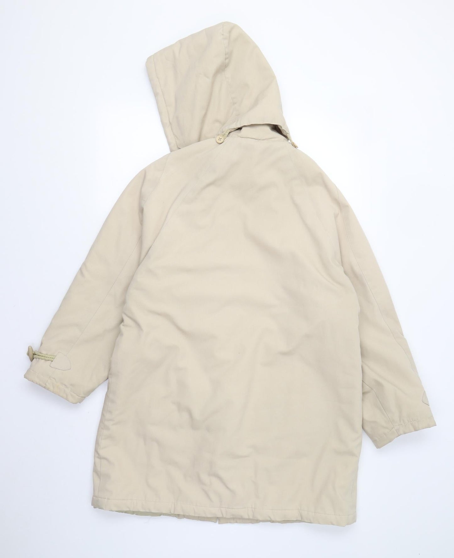 Preworn Womens Beige   Overcoat Coat Size 14