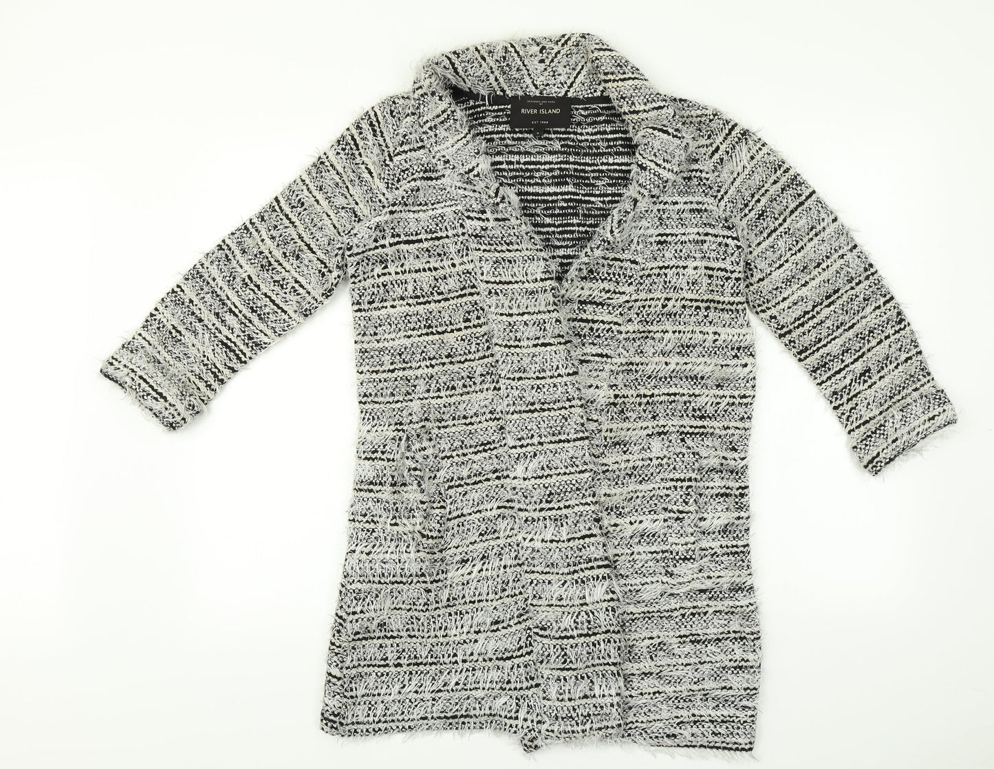 River Island Womens Multicoloured Striped  Cardigan Jumper Size 8