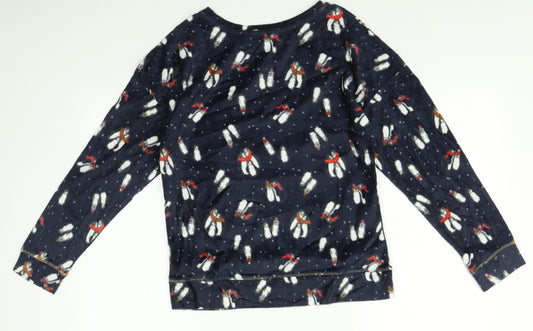 Marks and Spencer Womens Multicoloured    Pyjama Top Size S  - Christmas