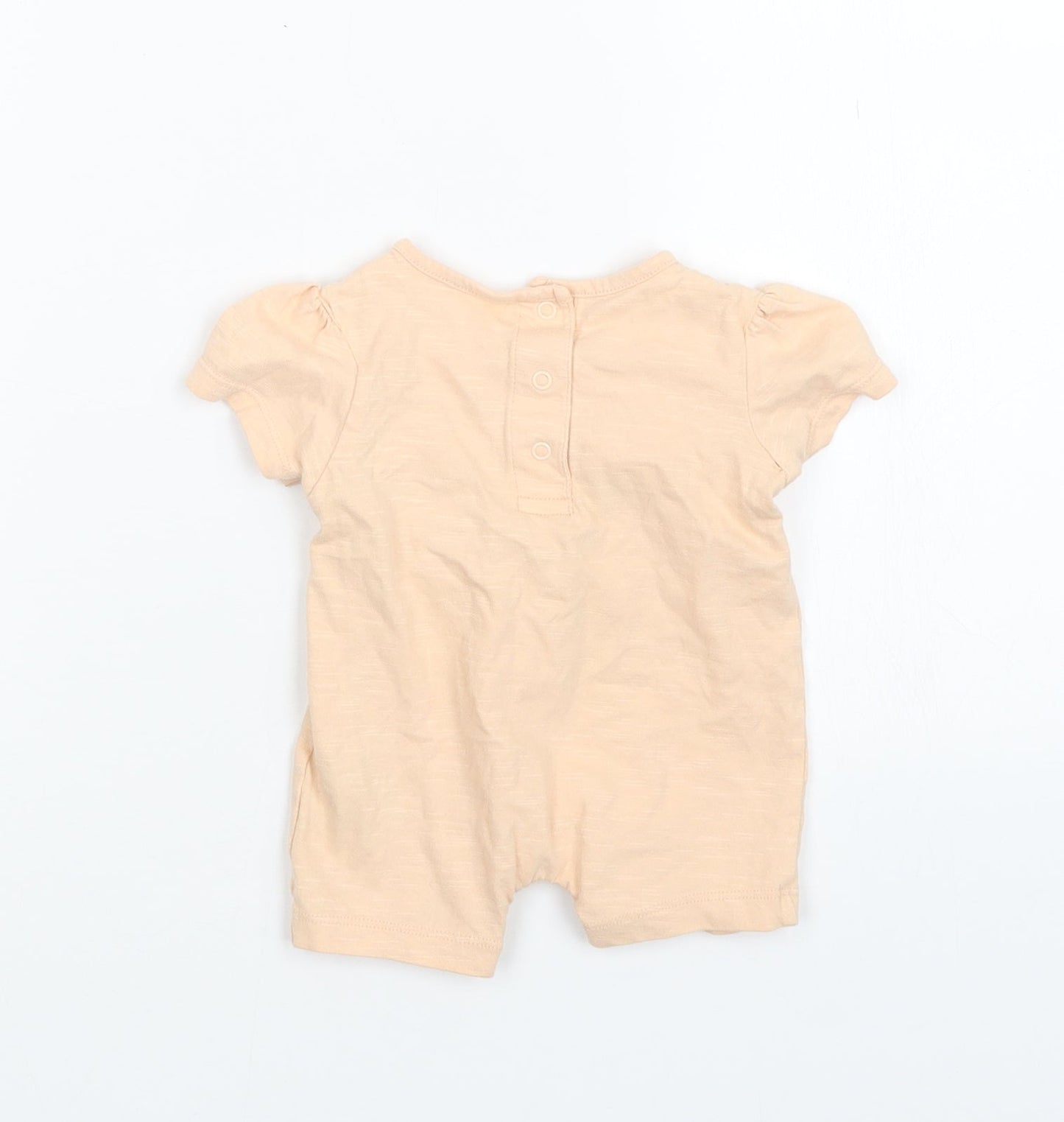 Marks and Spencer Girls Orange   Coverall Outfit/Set Size 0-3 Months