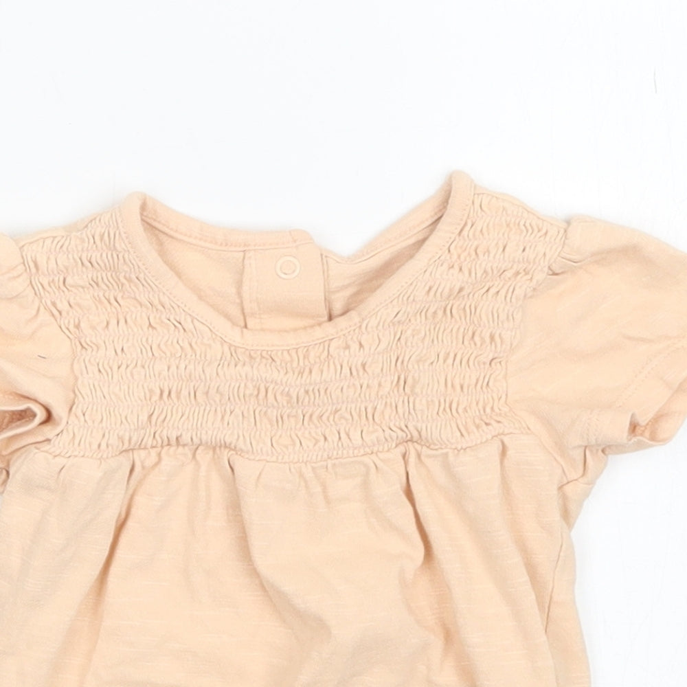 Marks and Spencer Girls Orange   Coverall Outfit/Set Size 0-3 Months