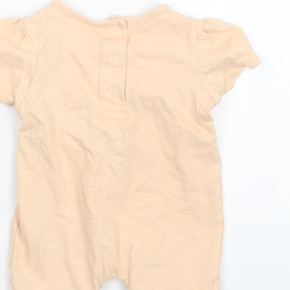 Marks and Spencer Girls Orange   Coverall Outfit/Set Size 0-3 Months